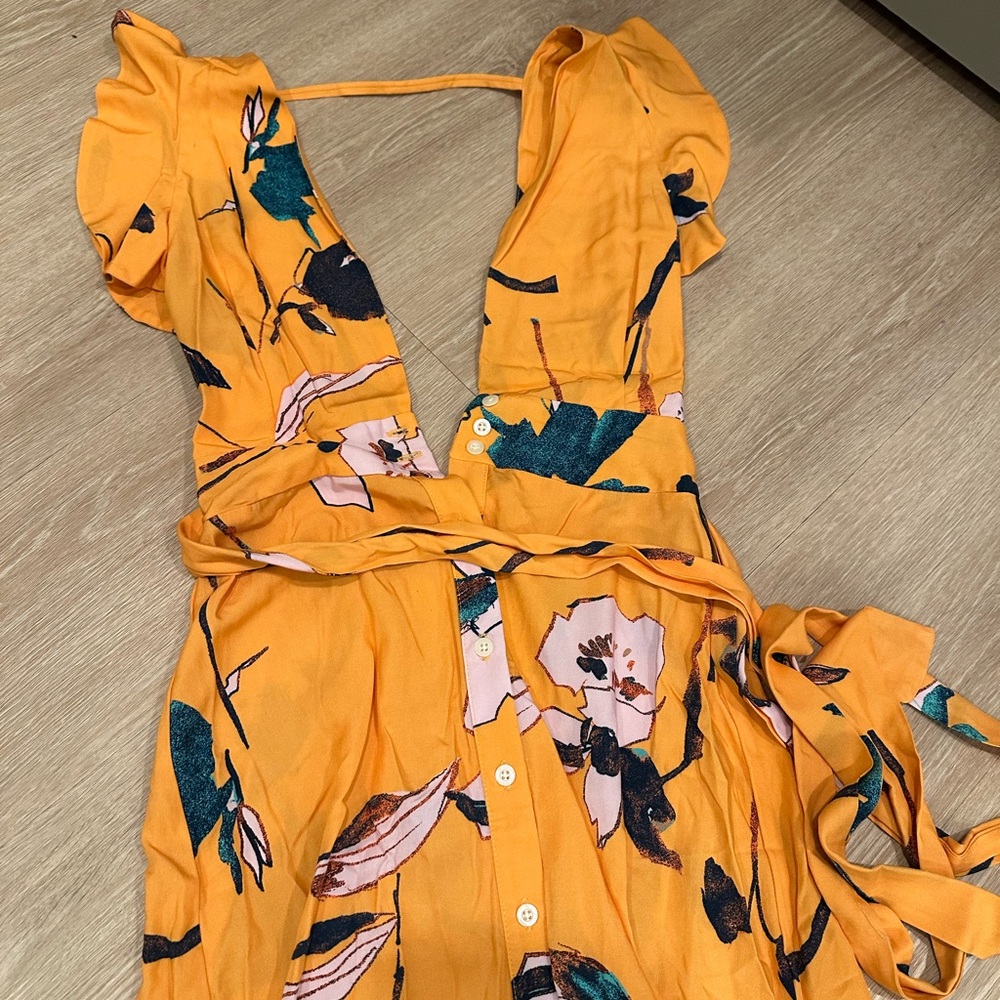 Maaji Vibrant Floral Maxi Dress in Yellow and Green - Picture 2 of 6